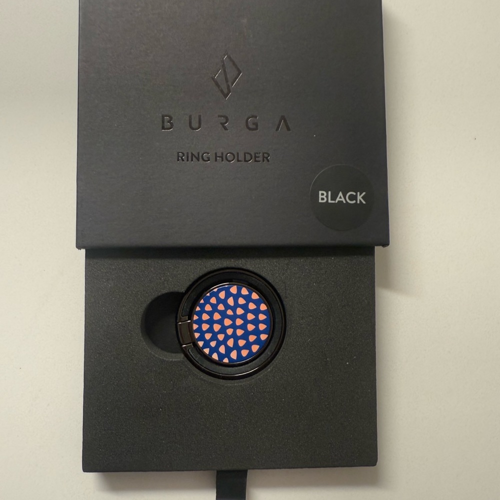Burga Black Ring Holder